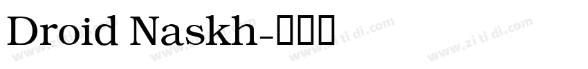 Droid Naskh字体转换